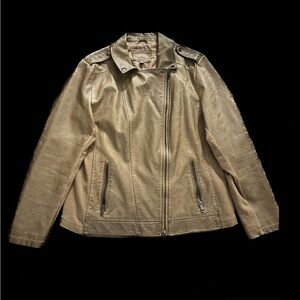 Women's Tan Leather Jacket